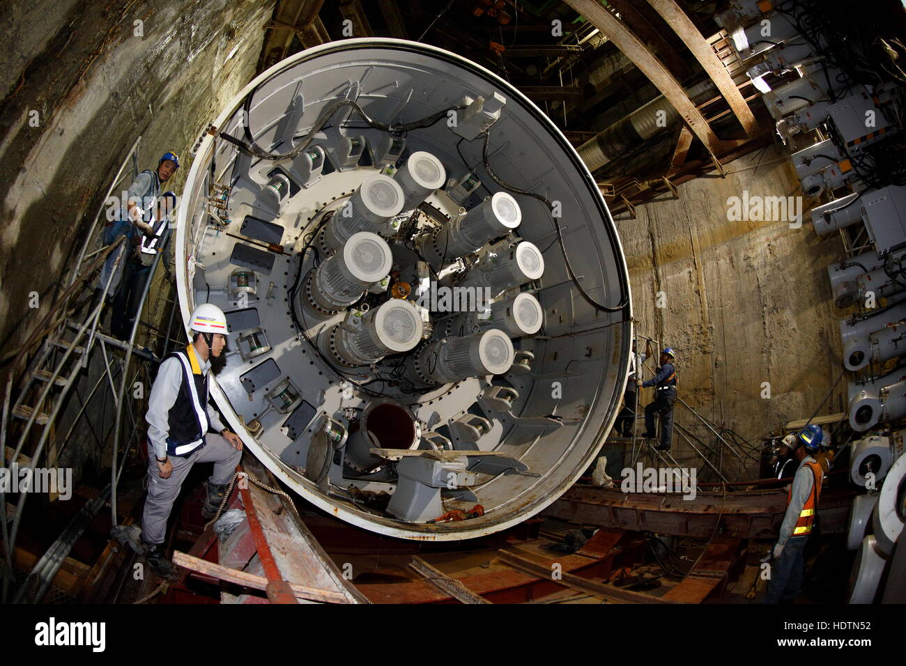 Tunnel Boring Machines Stock Photo Alamy