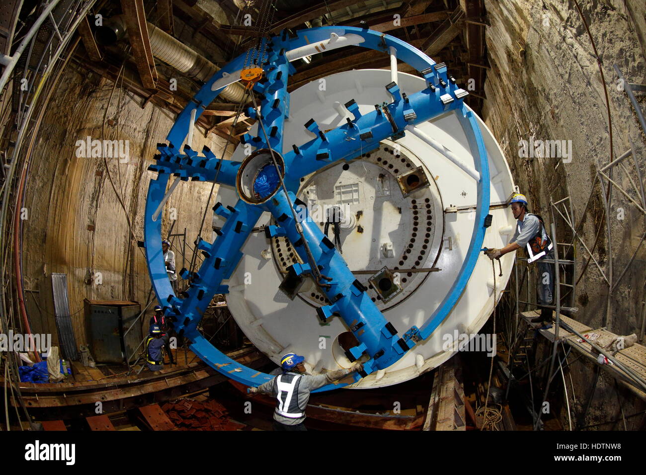 Tunnel Boring Machines Stock Photo Alamy