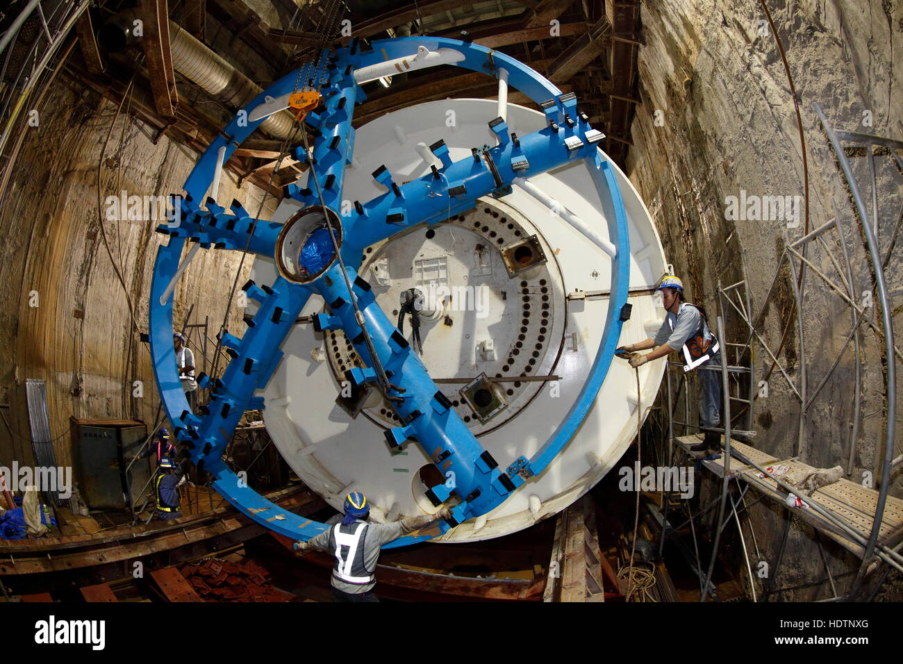 Tunnel Boring Machines Stock Photo Alamy
