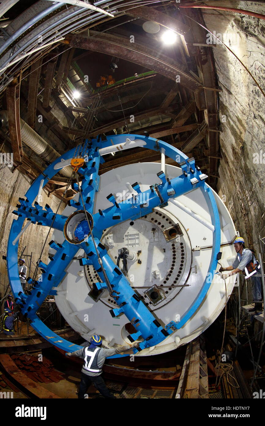 Tunnel Boring Machines Stock Photo Alamy