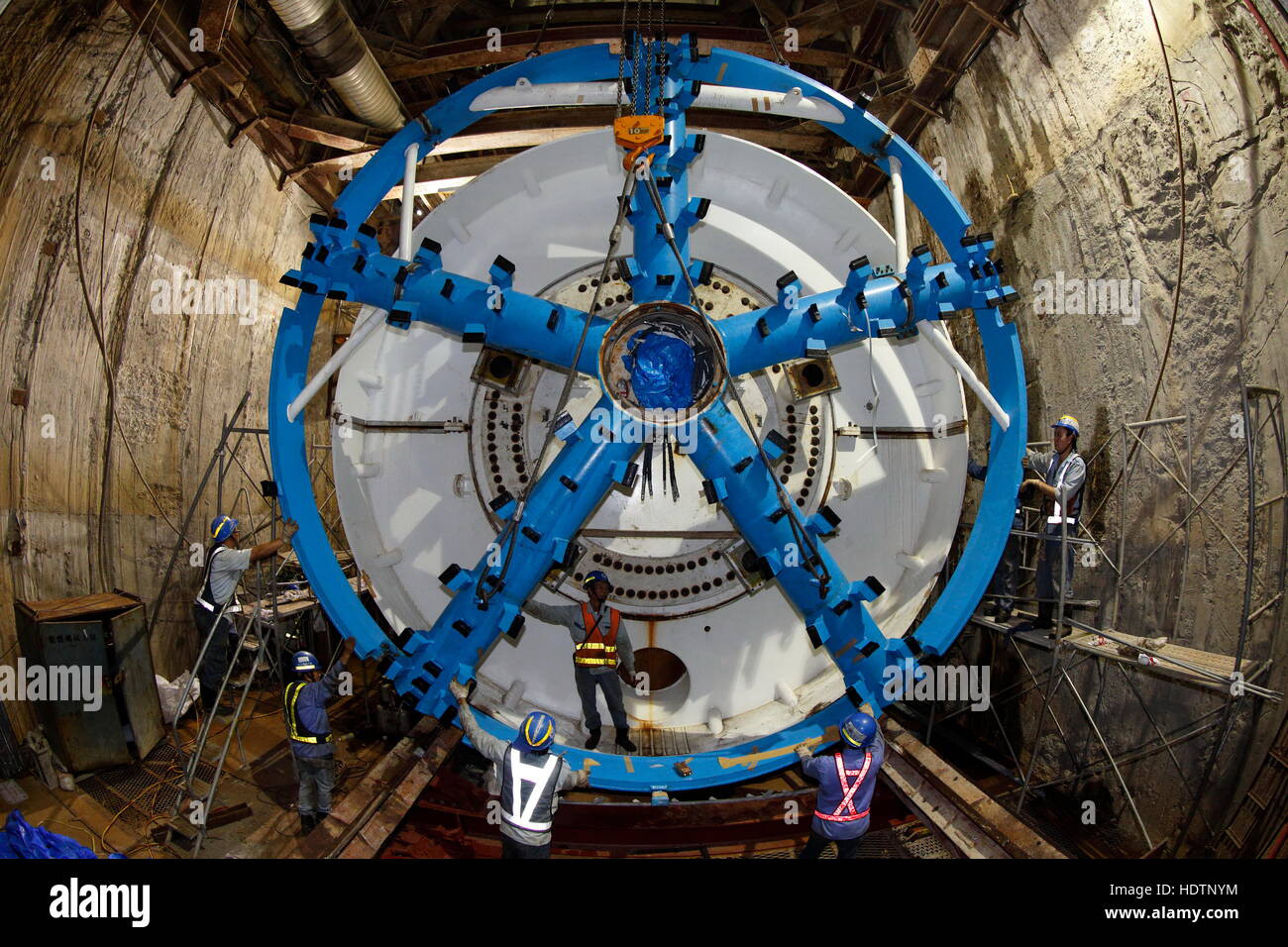 Tunnel Boring Machines Stock Photo Alamy