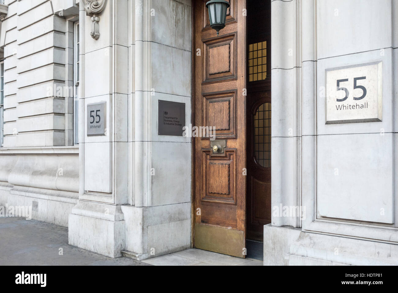 Department for Business Energy & Industrial Strategy, 55 Whitehall, London, UK Stock Photo