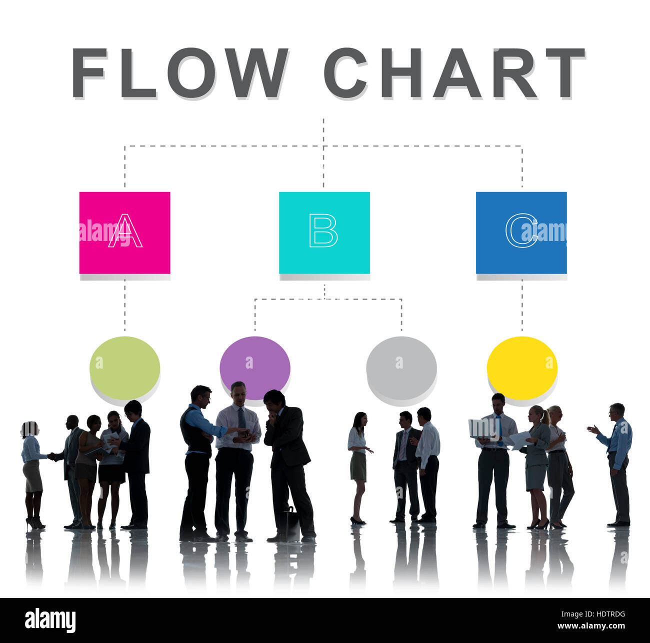 Flow Chart Organization Position Structure Concept Stock Photo