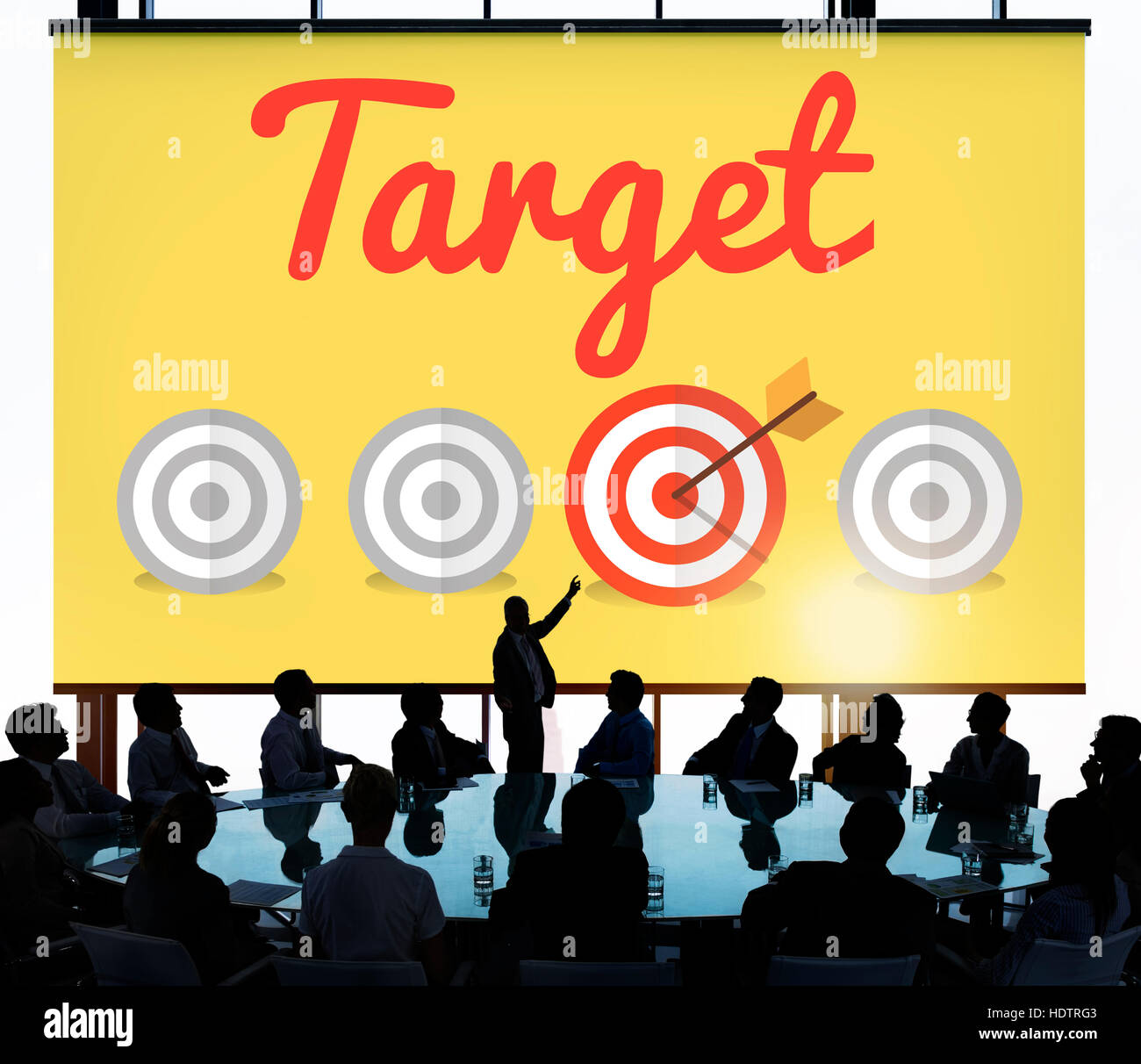 Target Goal Mission Strategy Icon Concept Stock Photo - Alamy