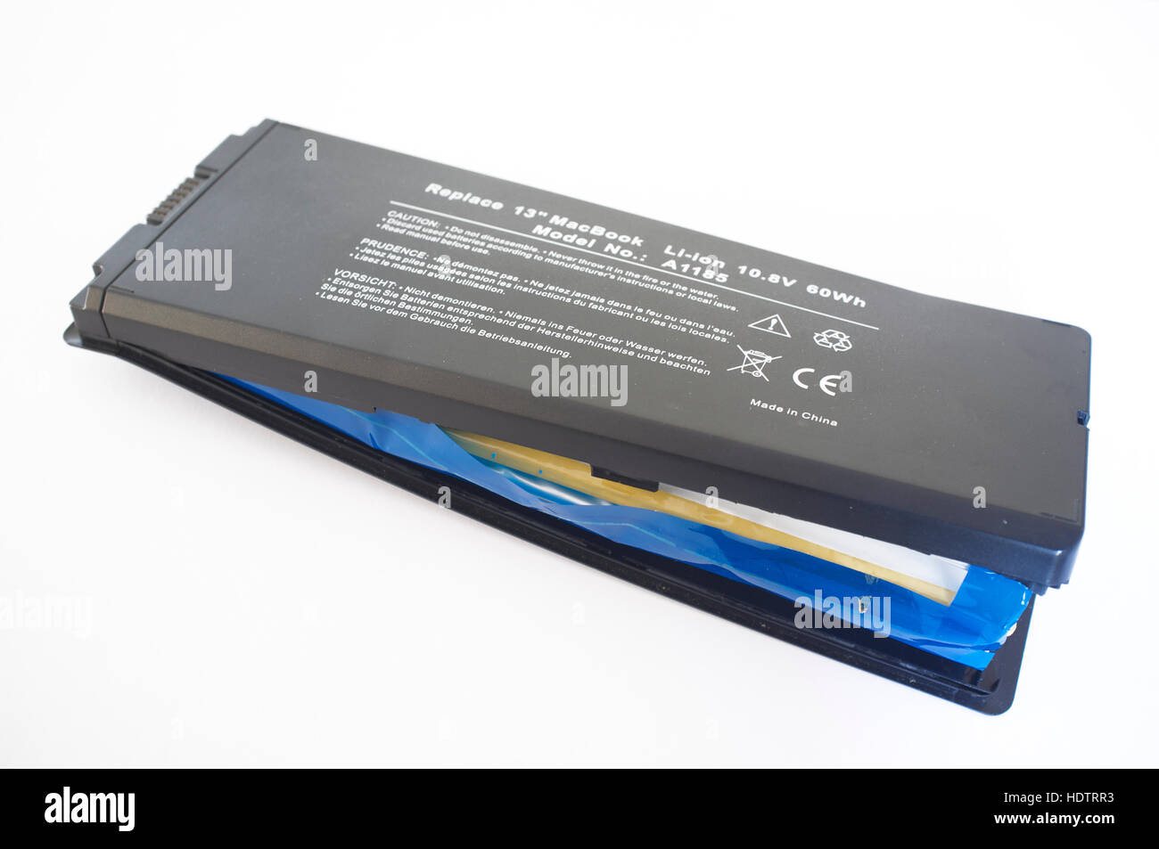 Lithium-ion laptop battery that has swollen Stock Photo - Alamy
