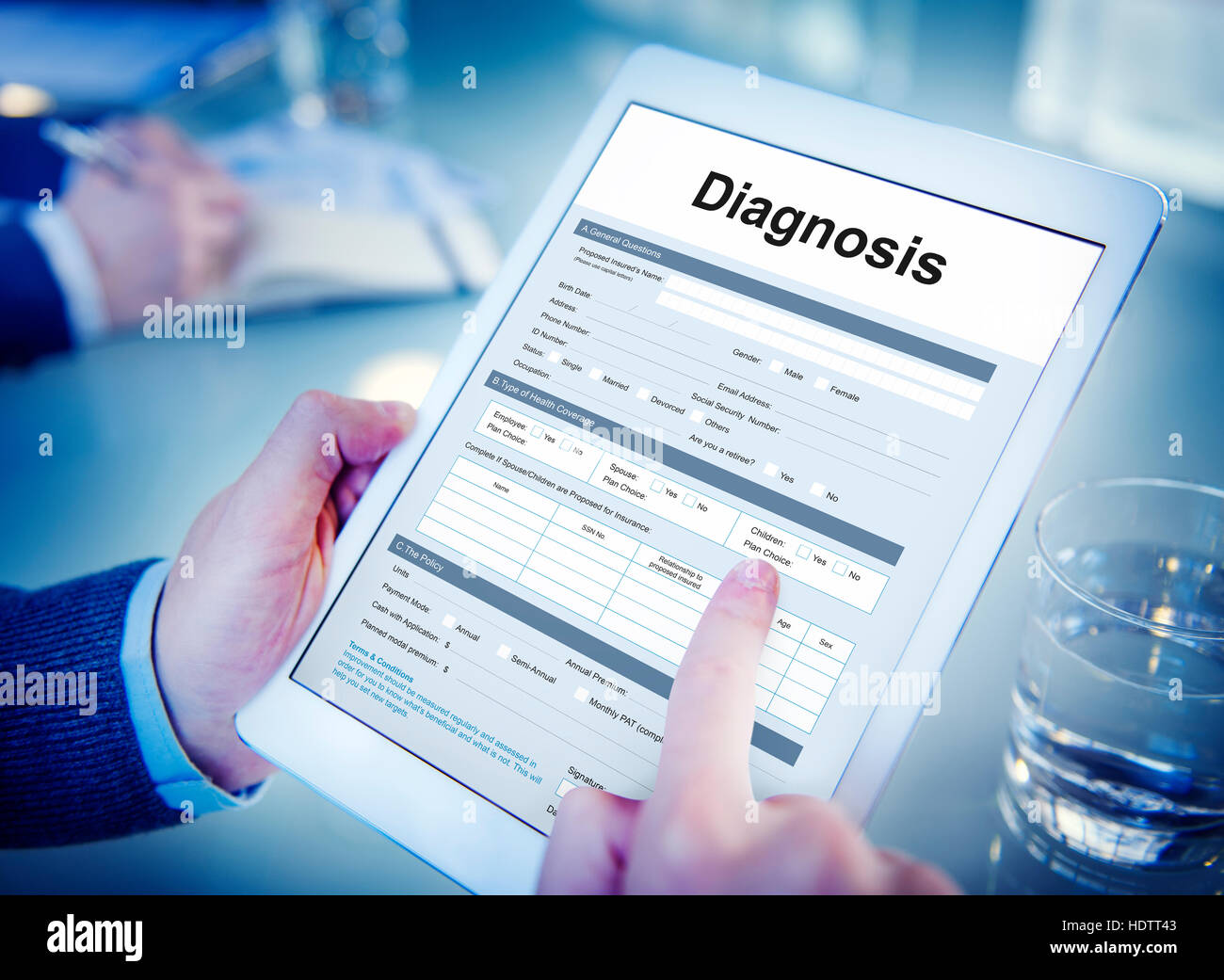 Diagnosis Medical Symptoms Treatment Concept Stock Photo - Alamy