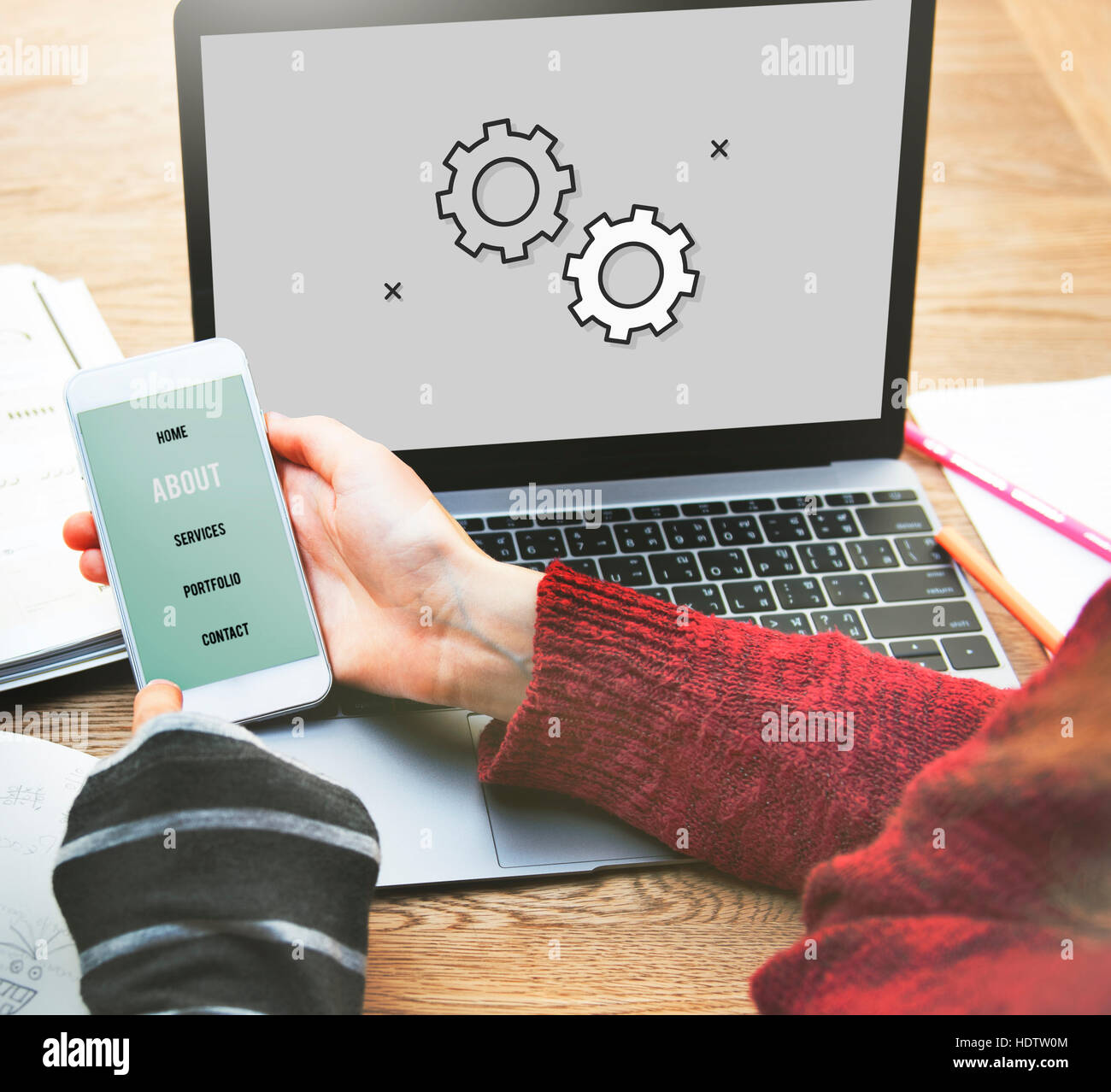 Configuration Setup System Concept Stock Photo - Alamy