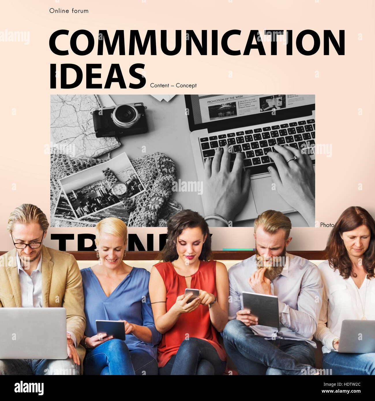 Social Media Blog Ideas Concept Stock Photo Alamy