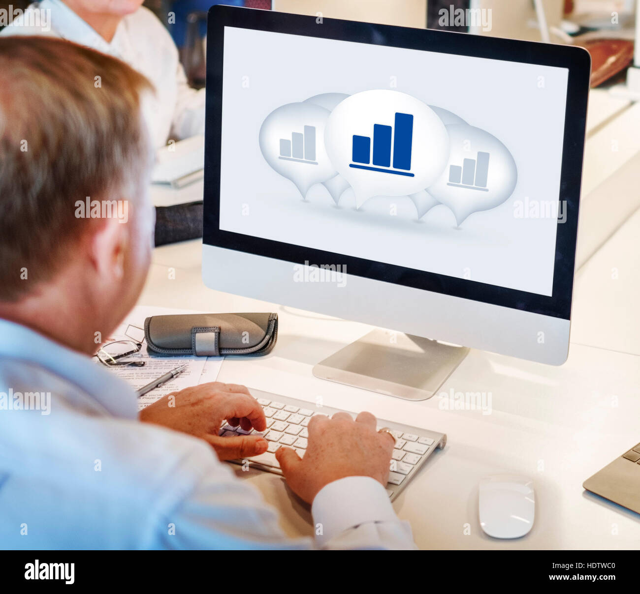 Chart Graph Data Report Analysis Diagram Concept Stock Photo - Alamy