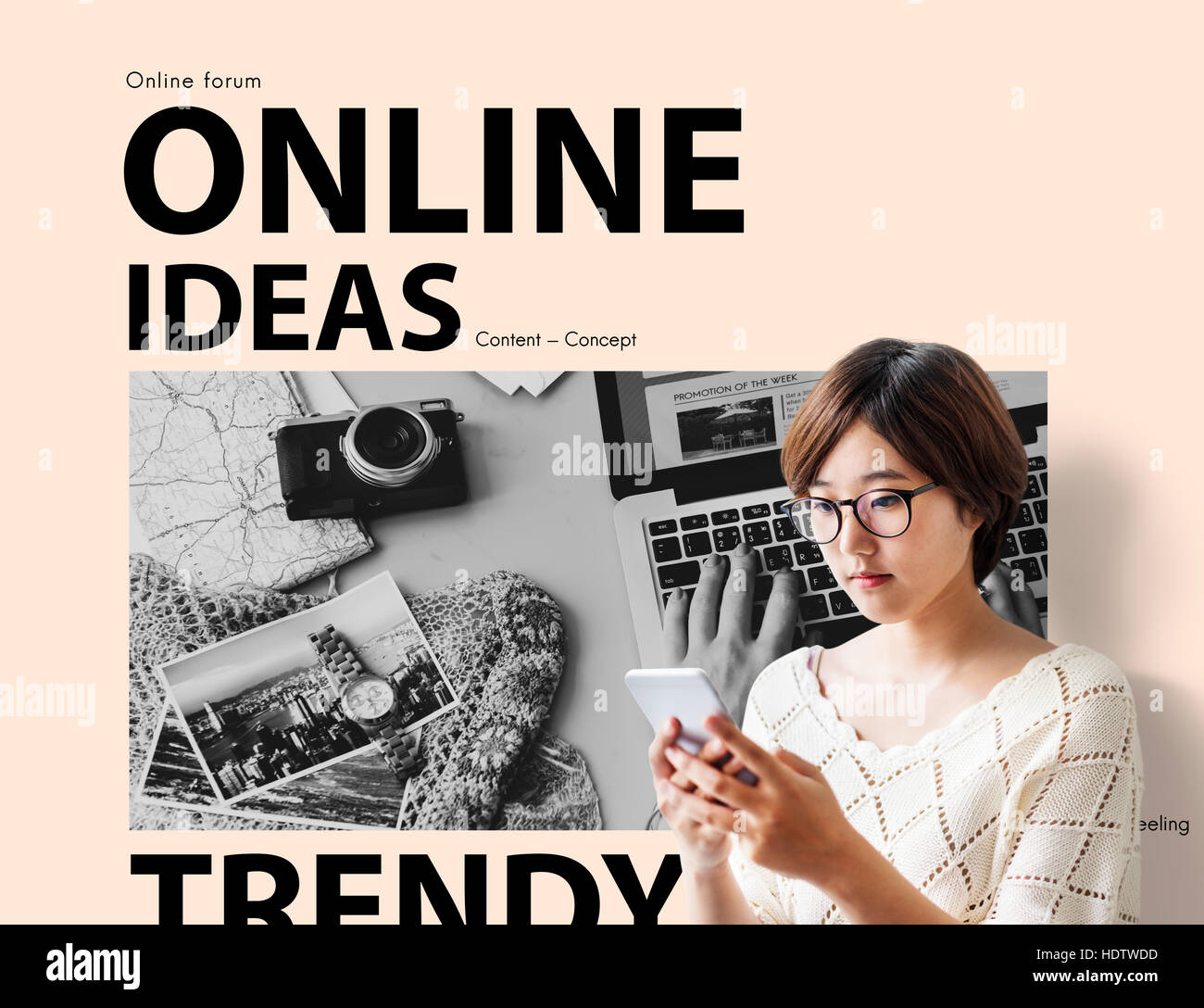 Social Media Blog Ideas Concept Stock Photo Alamy