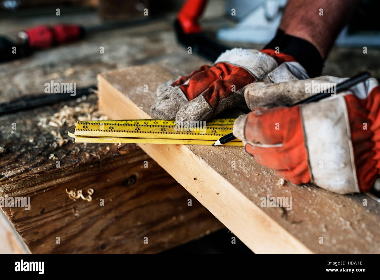 Carpenter Craftman Lumber Timber Woodwork Concept Stock Photo - Alamy