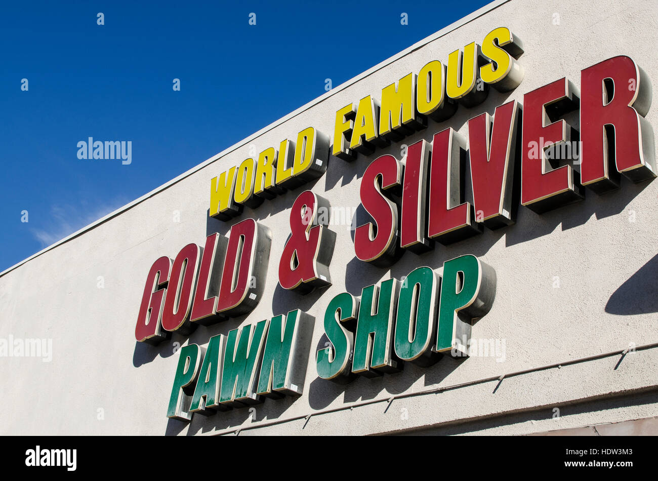 Gold & Silver Pawn shop featured on the  TV show 'Pawn Stars' Las Vegas, Nevada. Stock Photo