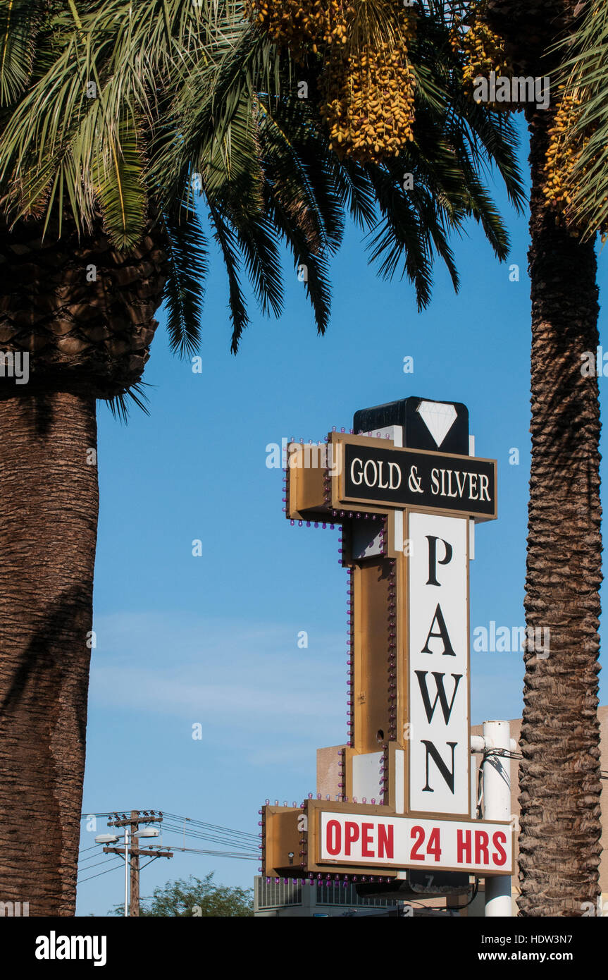 Gold & Silver Pawn shop featured on the  TV show 'Pawn Stars' Las Vegas, Nevada. Stock Photo