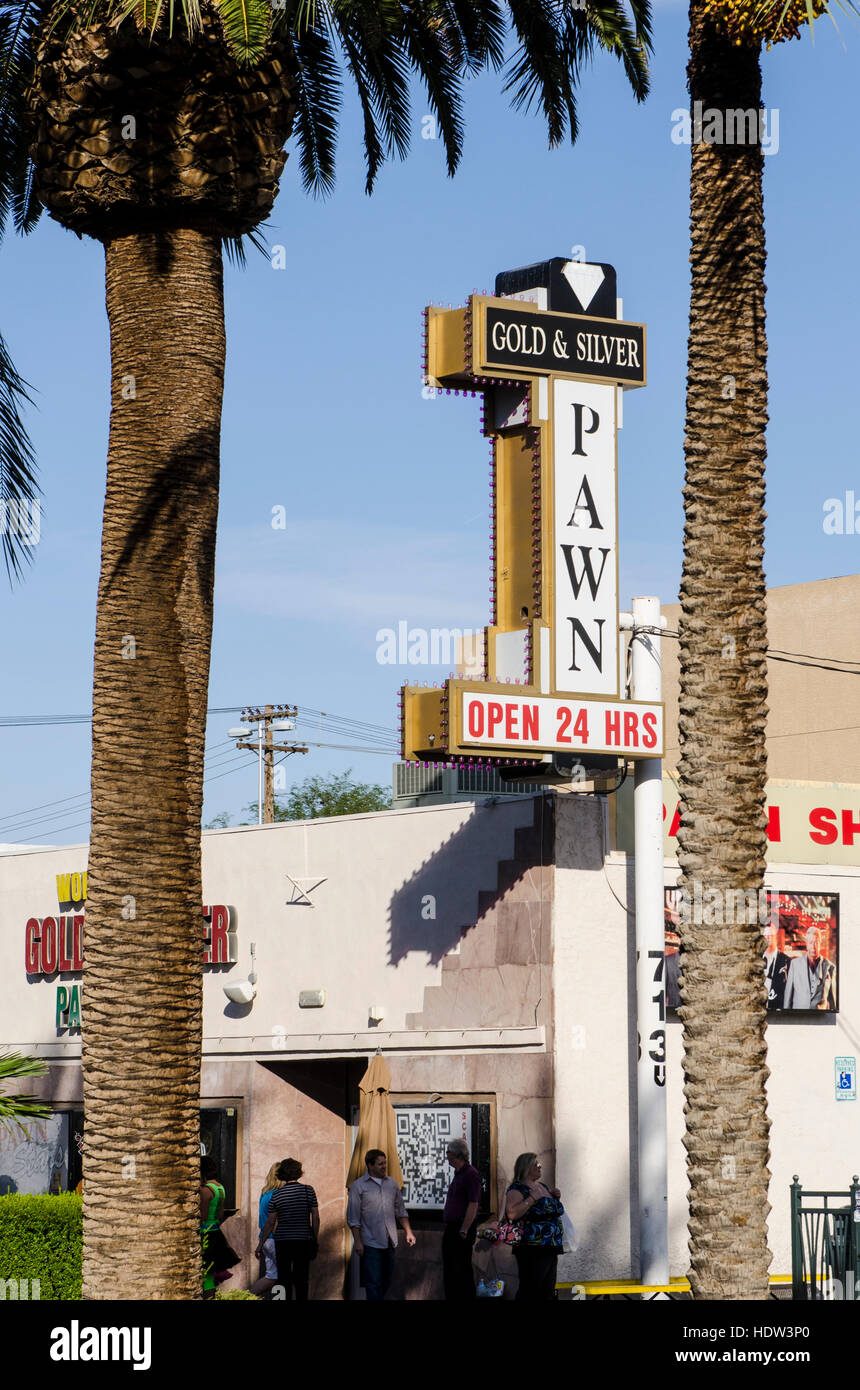 Gold & Silver Pawn shop featured on the  TV show 'Pawn Stars' Las Vegas, Nevada. Stock Photo