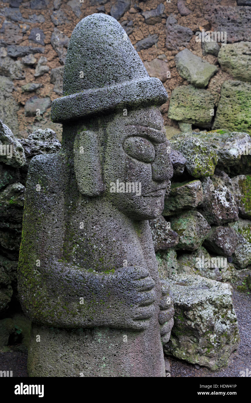 Grandfather Statue, Seongeup Folk Village, Jeju Island, South Korea