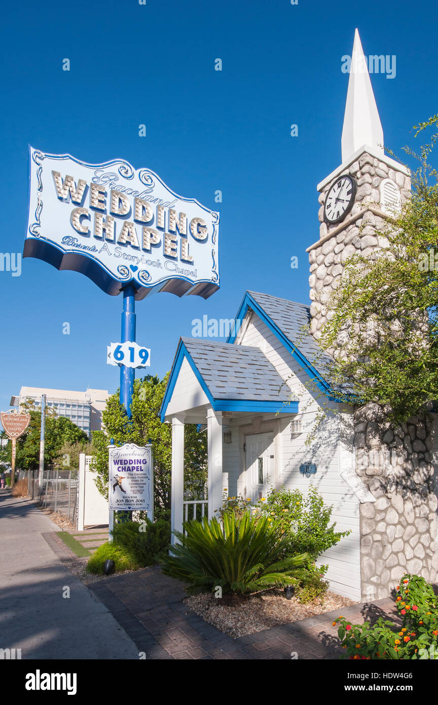 The Wedding Chapel Las Vegas, Nevada Stock Photo Alamy