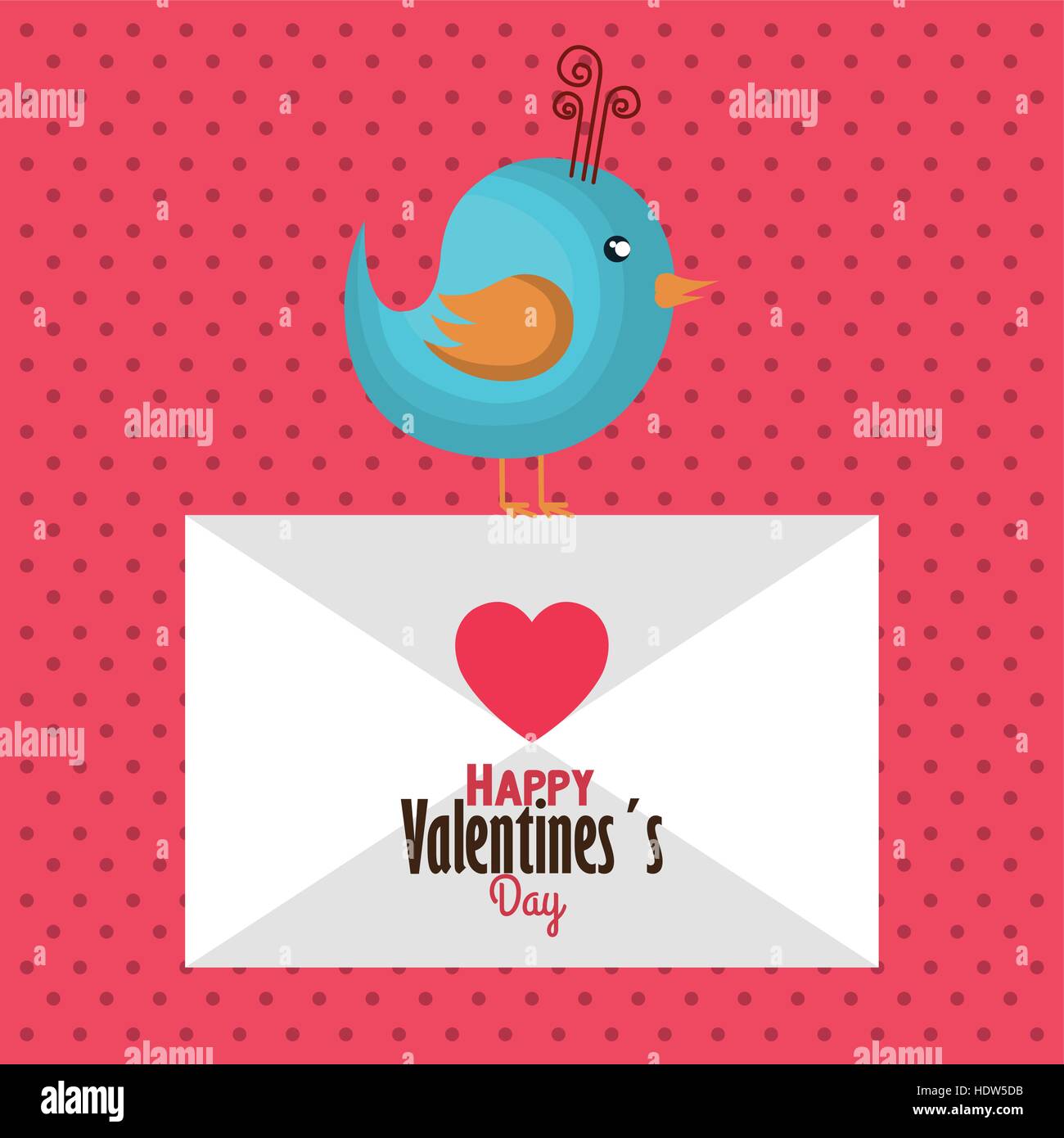 happy valentines day card vector illustration design Stock Vector Image ...