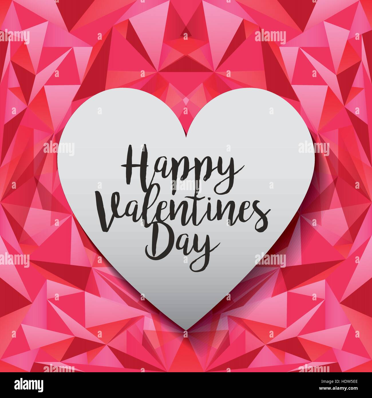 happy valentines day card with heart icon. colorful design. vector ...