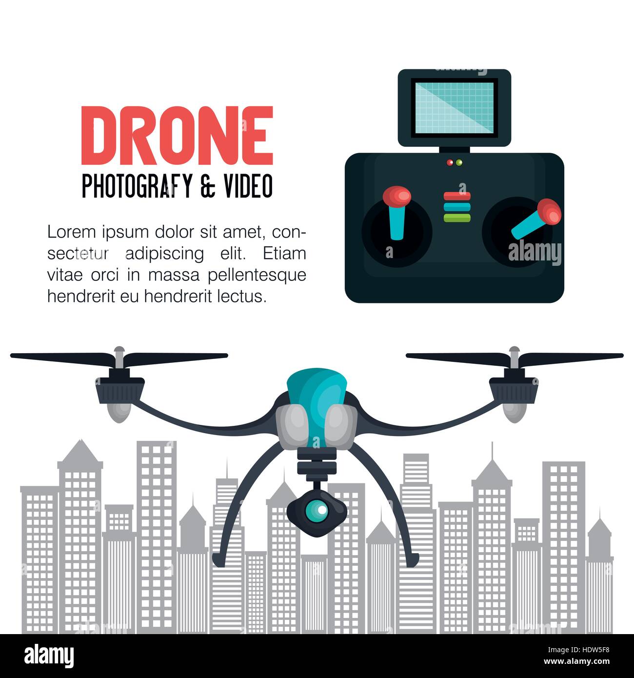 drone technology service icon vector illustration design Stock Vector ...