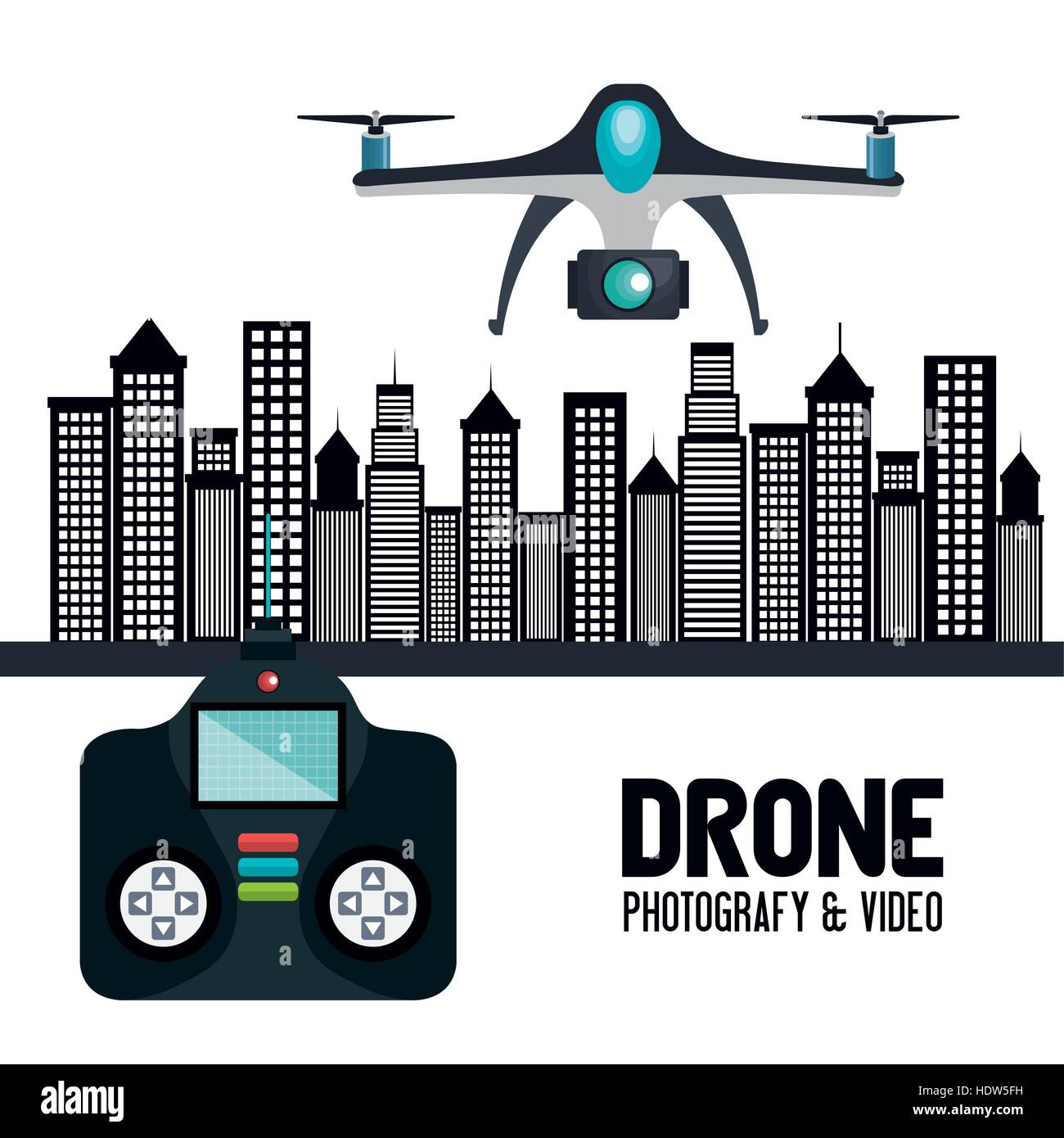 drone technology service icon vector illustration design Stock Vector ...