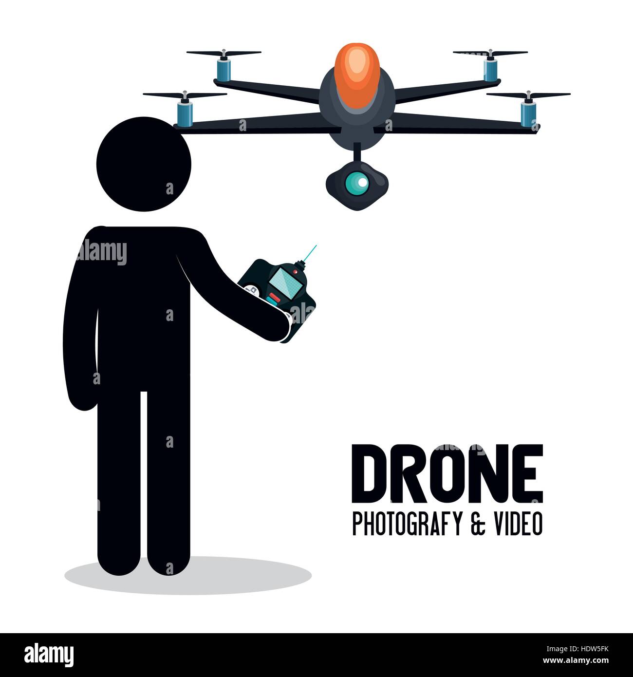 drone technology service icon vector illustration design Stock Vector ...