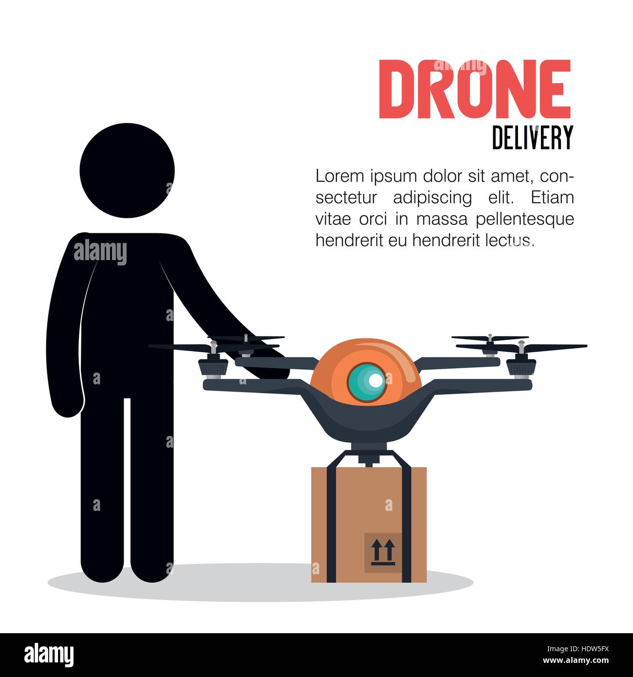 drone technology service icon vector illustration design Stock Vector ...