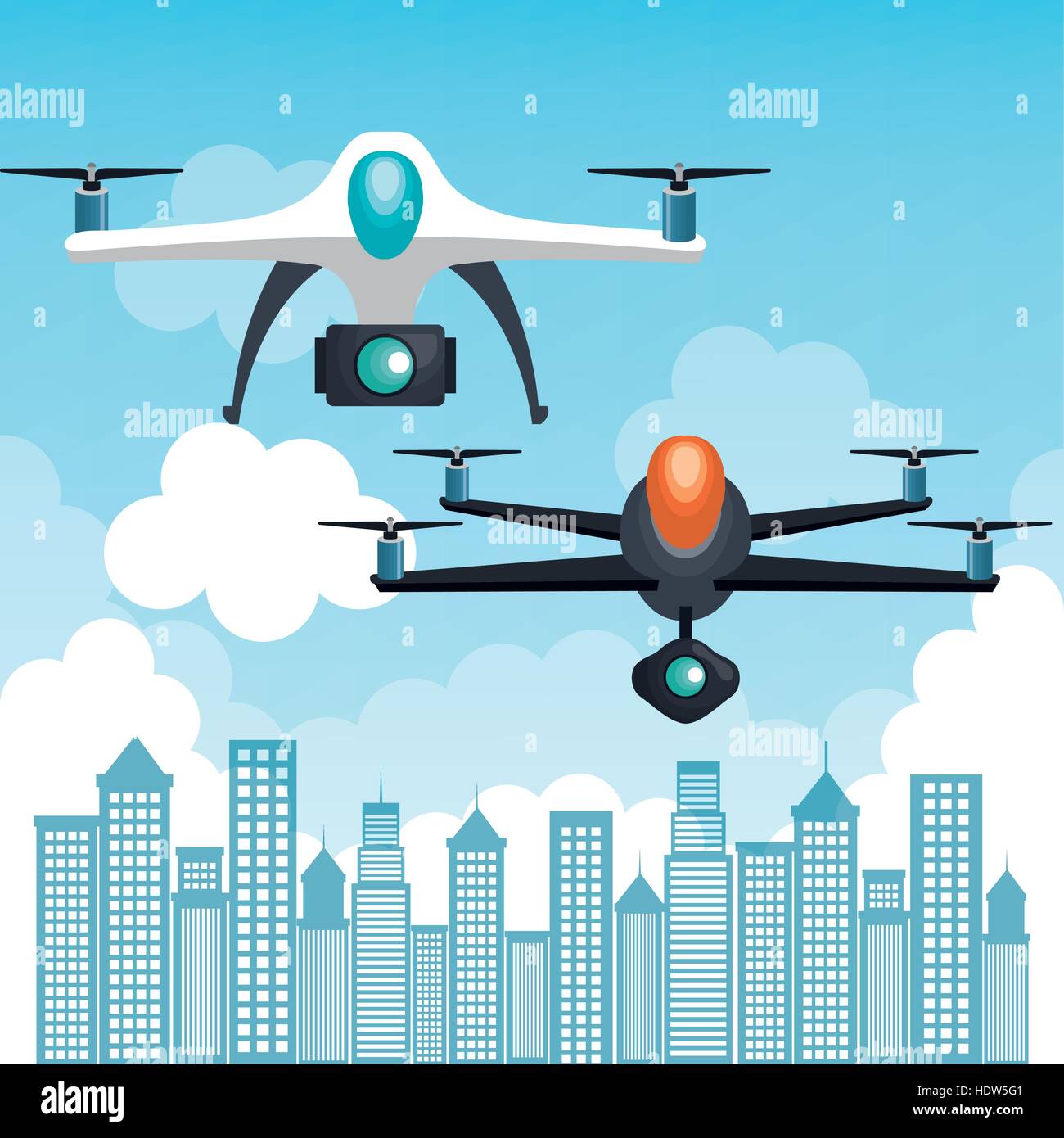 drone technology service icon vector illustration design Stock Vector ...