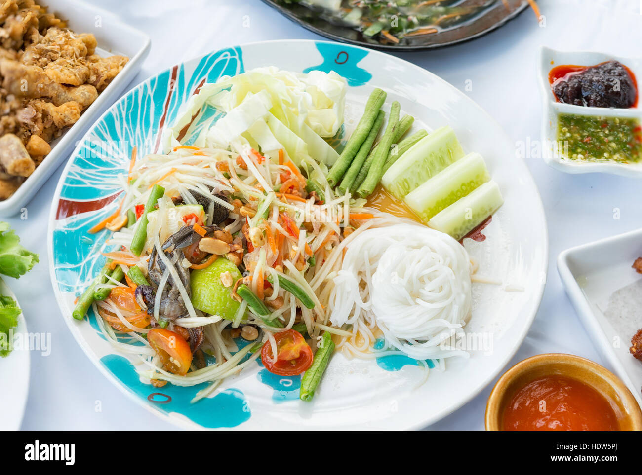 Green Papaya Salad Or Som Tum Thai In Restaurant Stock Photo Alamy green-papaya-salad-or-som-tum-thai-in-restaurant-stock-photo-alamy