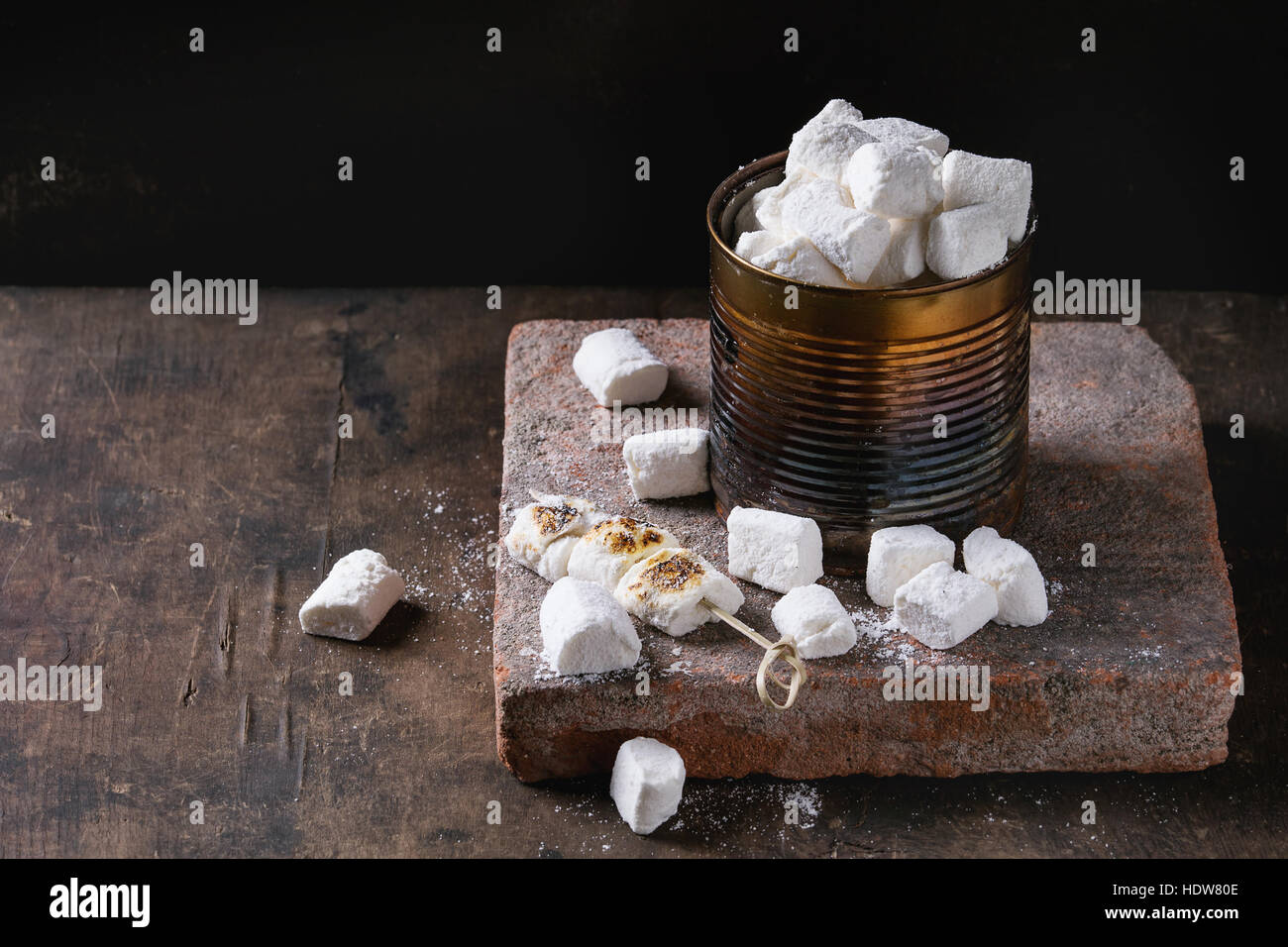 Homemade vanilla marshmallow Stock Photo Alamy