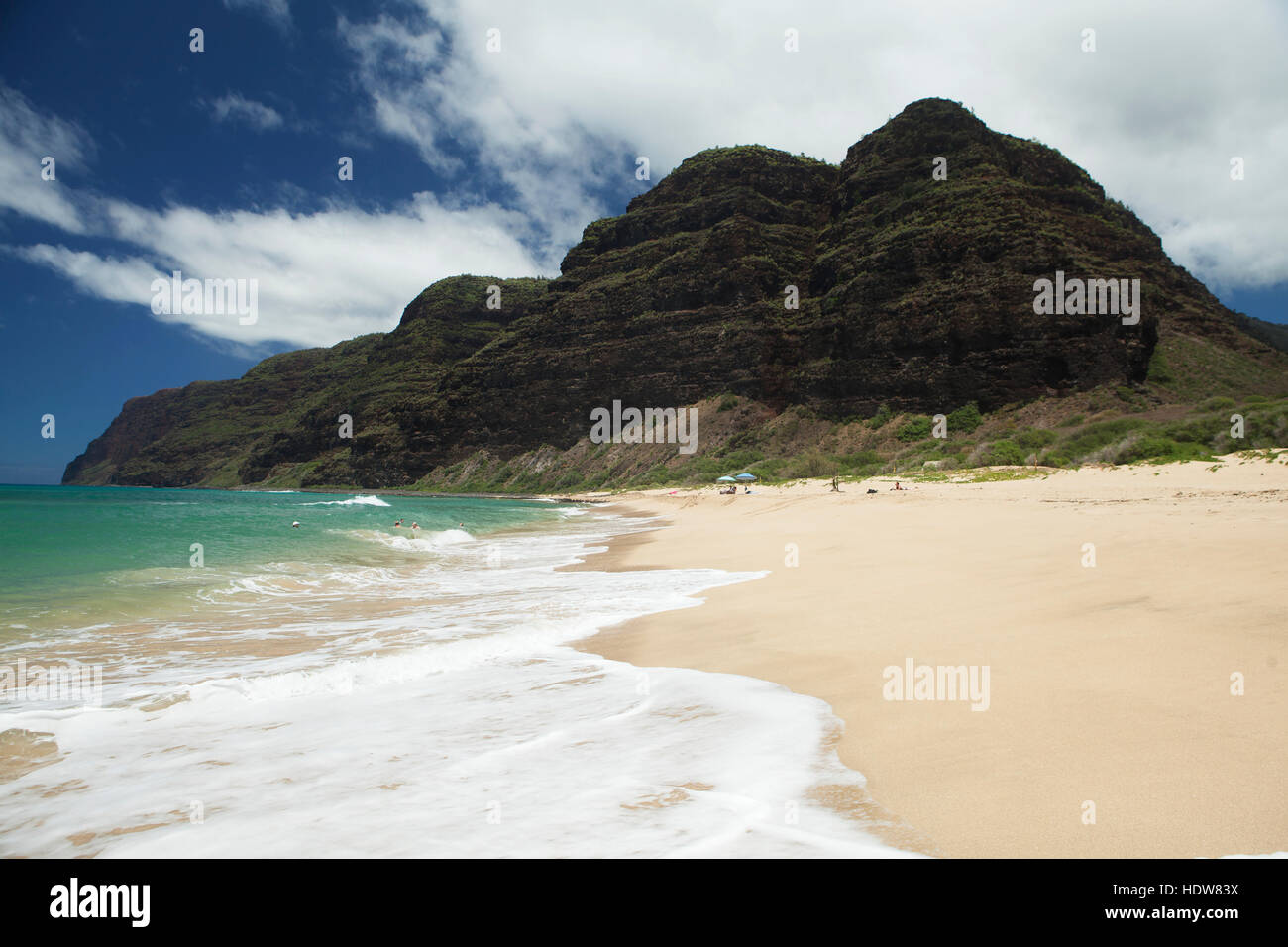 Fisherman's area, Barking Sands, Polihale State Park, the start of the