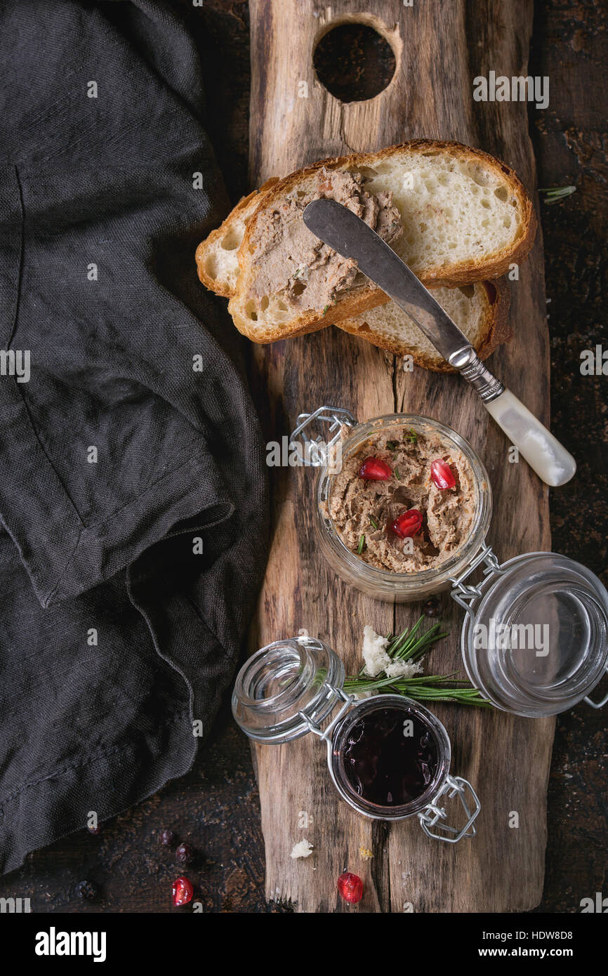 Homemade chicken liver pate Stock Photo - Alamy