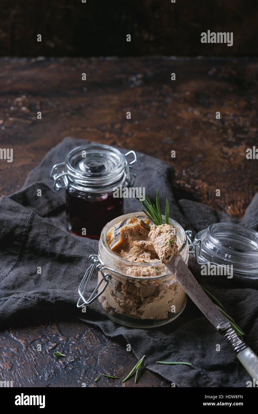Homemade chicken liver pate Stock Photo - Alamy