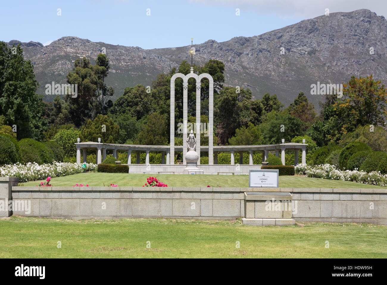 The Huguenot Monument, Franschhoek, South Africa Stock Photo