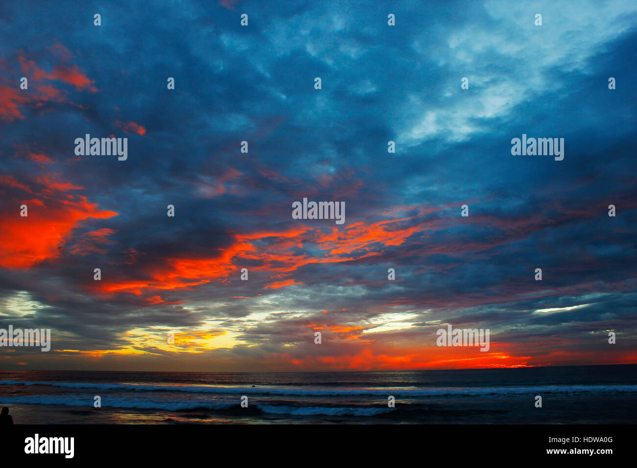 Stunning ocean sunset. Stock Photo