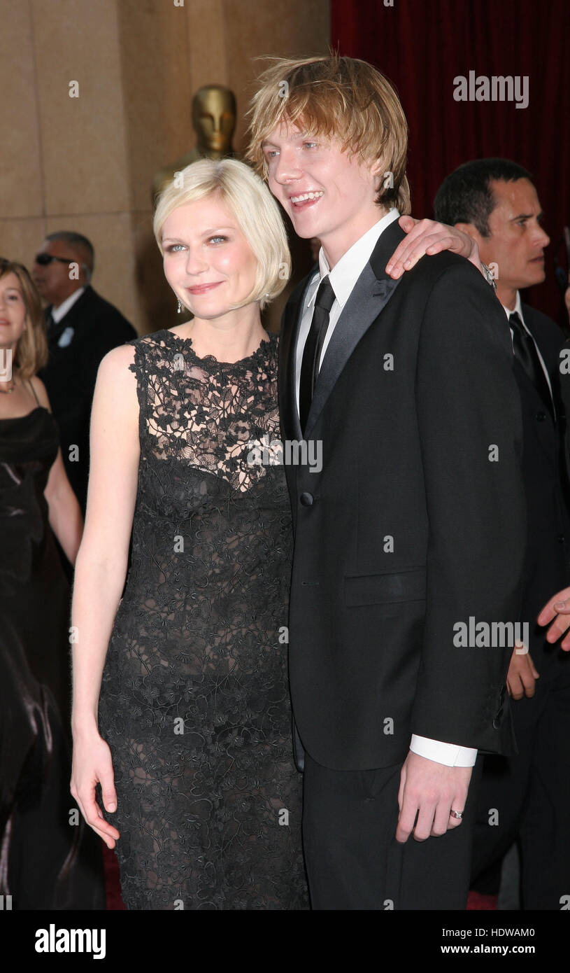 Kirsten Dunst and her brother, Christian arrives at the 77th Annual