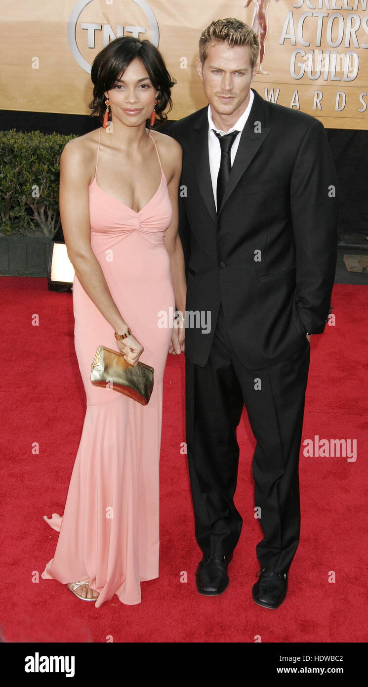 Jason Lewis and Rosario Dawson at the Screen Actors Guild Awards  in Los Angeles on Feb. 5, 2005 Photo credit: Francis Specker Stock Photo