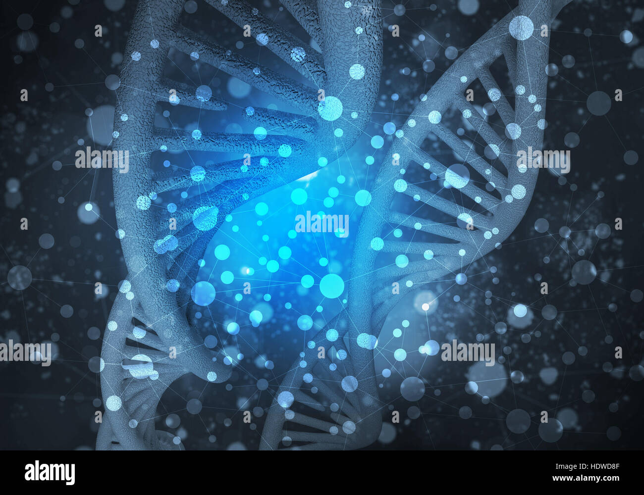 DNA molecules background, 3D rendering Stock Photo - Alamy