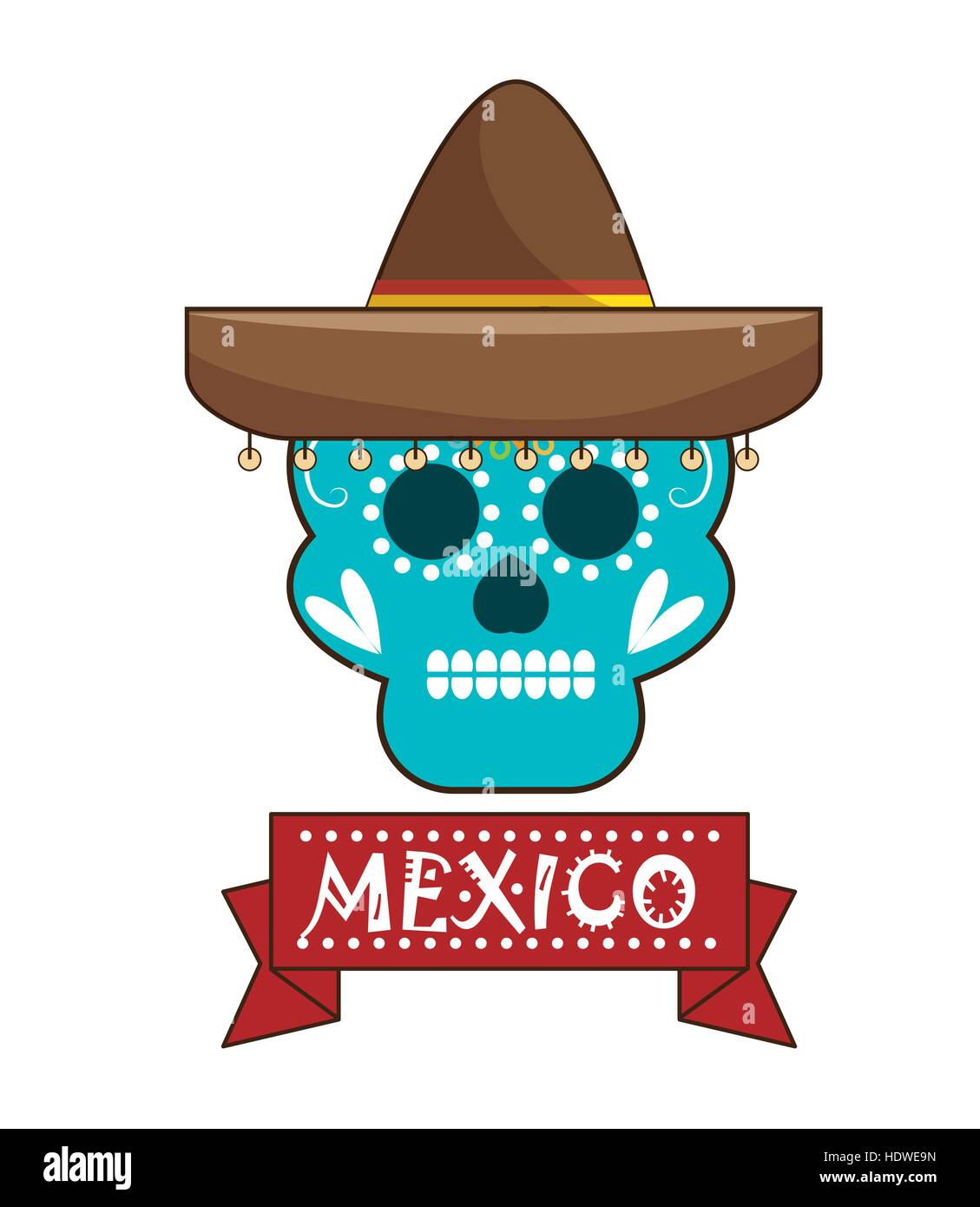 mexican culture traditional poster vector illustration design Stock ...