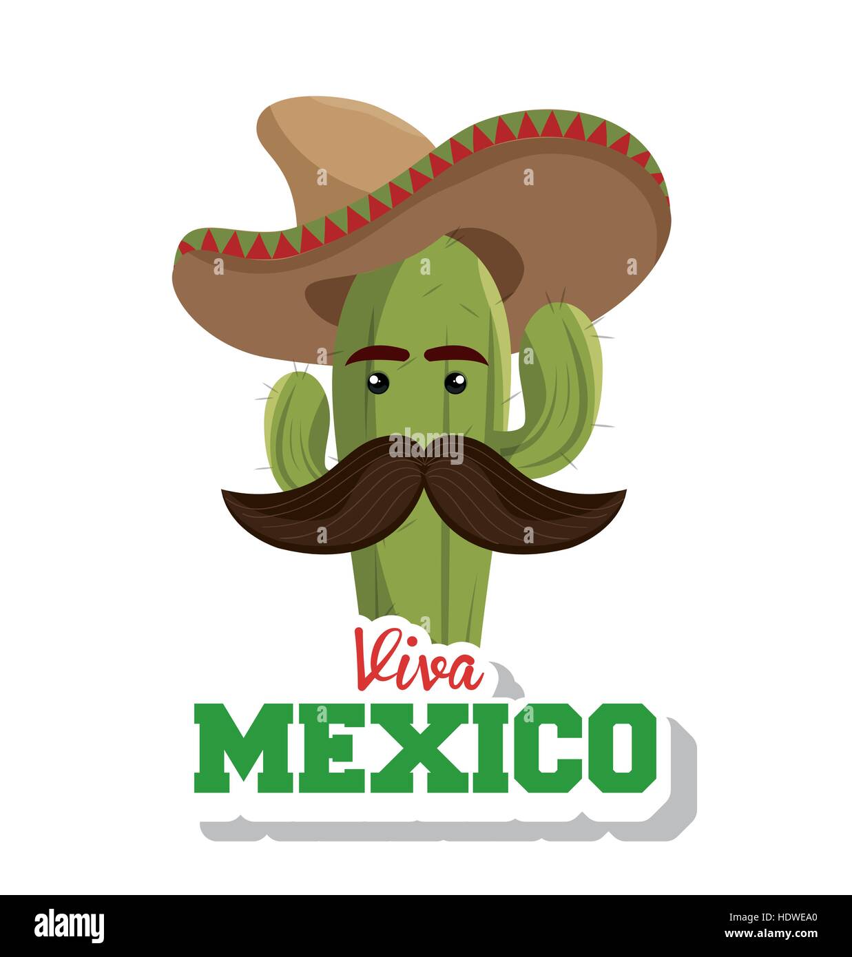 viva mexico poster celebration vector illustration design Stock Vector ...