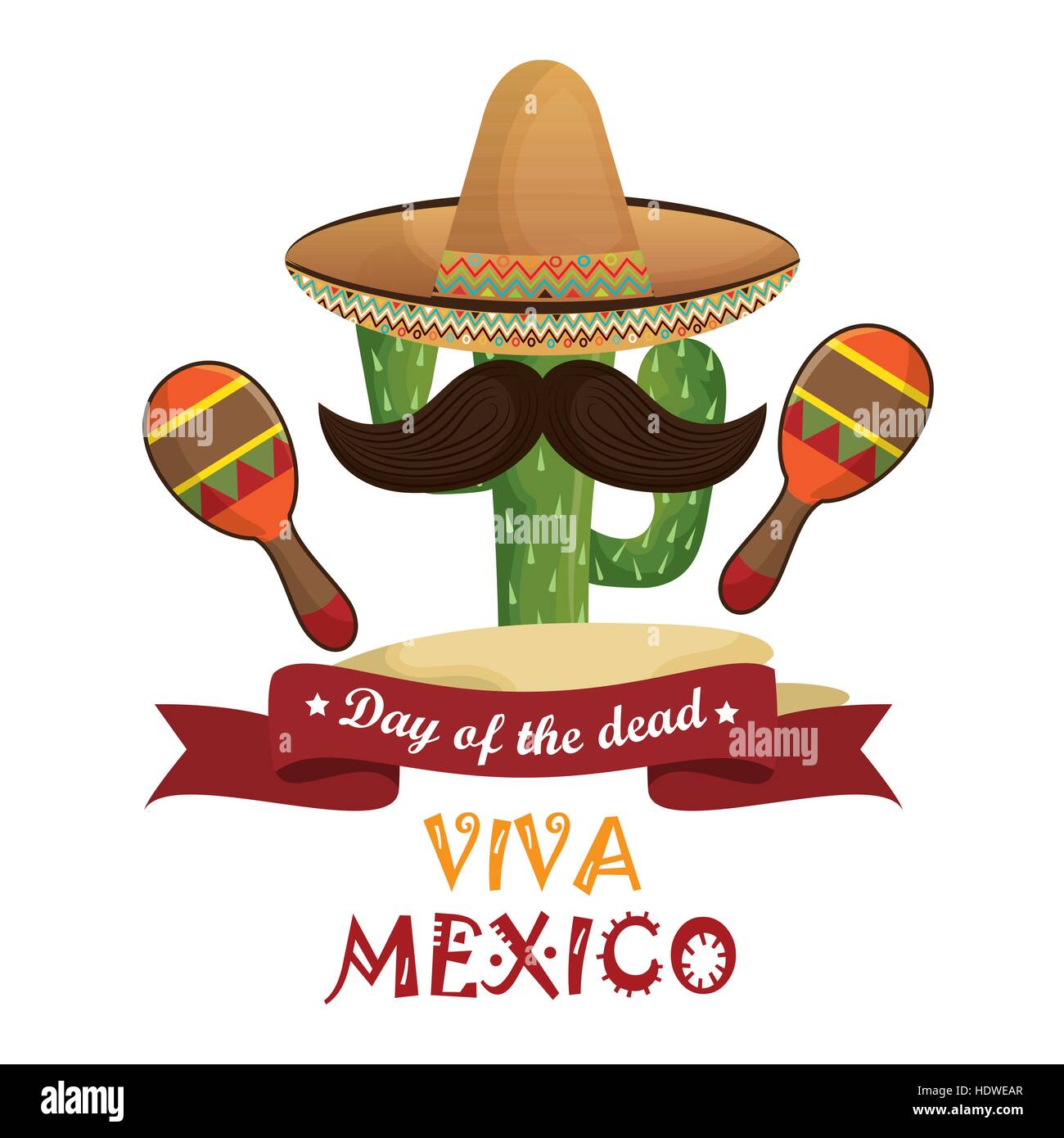 viva mexico poster celebration vector illustration design Stock Vector ...