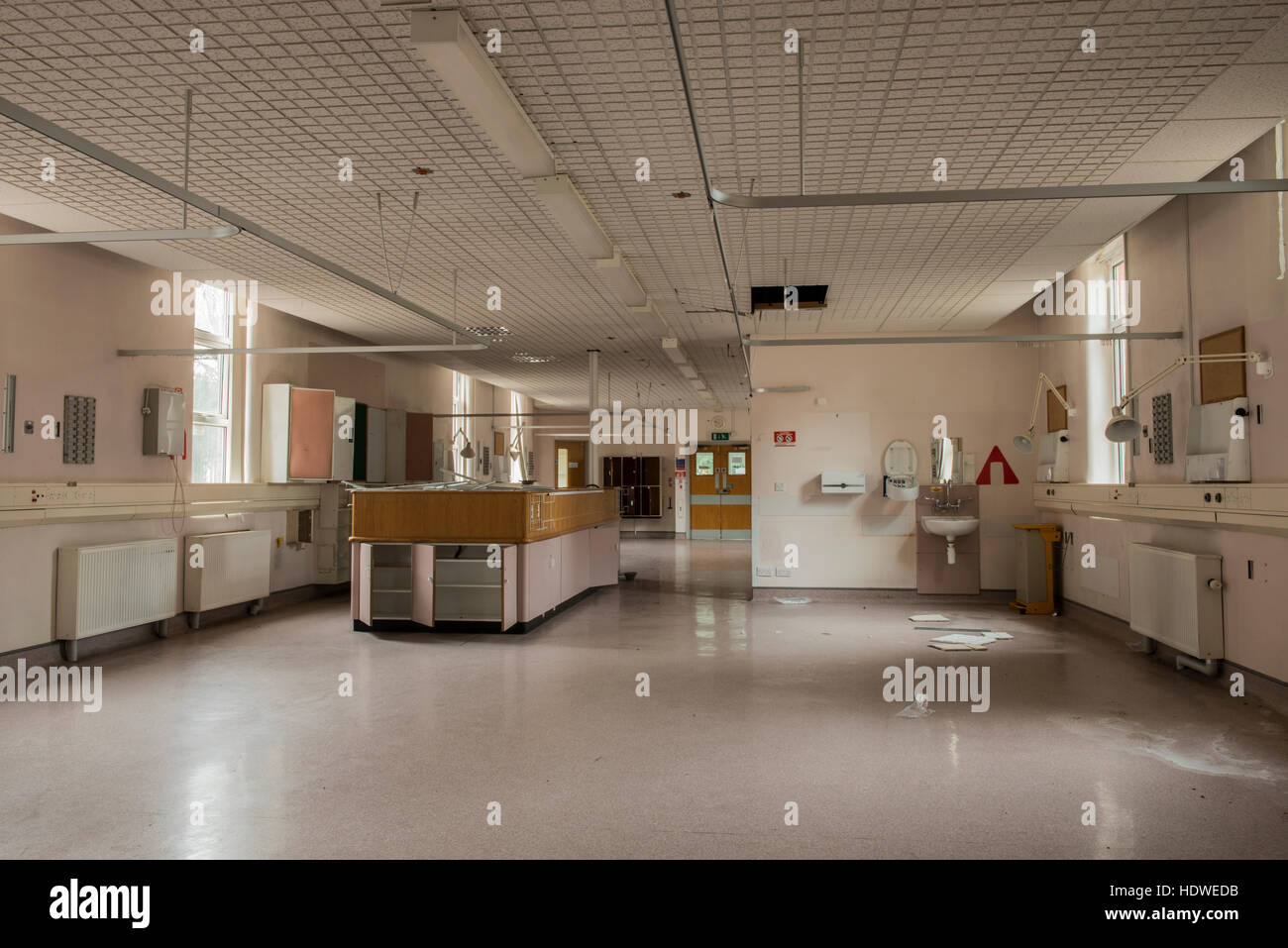 One of the many closed wards within Selly Oak Hospital, Birmingham, England, UK Stock Photo