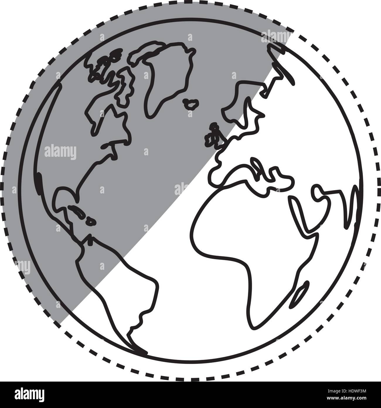 World earth map icon vector illustration graphic design Stock Vector ...