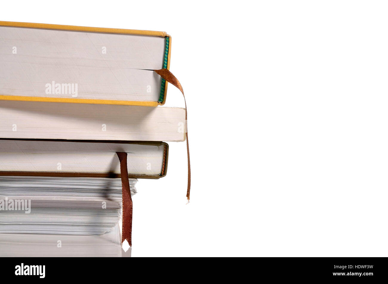 Stack of books isolated over white background Stock Photo - Alamy