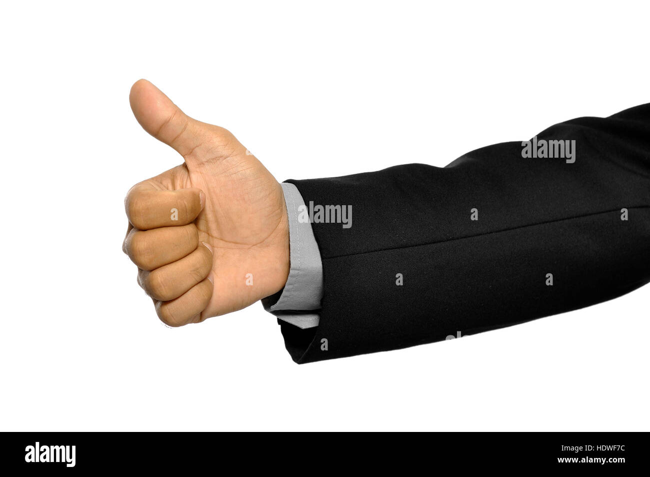 Man give ok sign isolated over white background Stock Photo