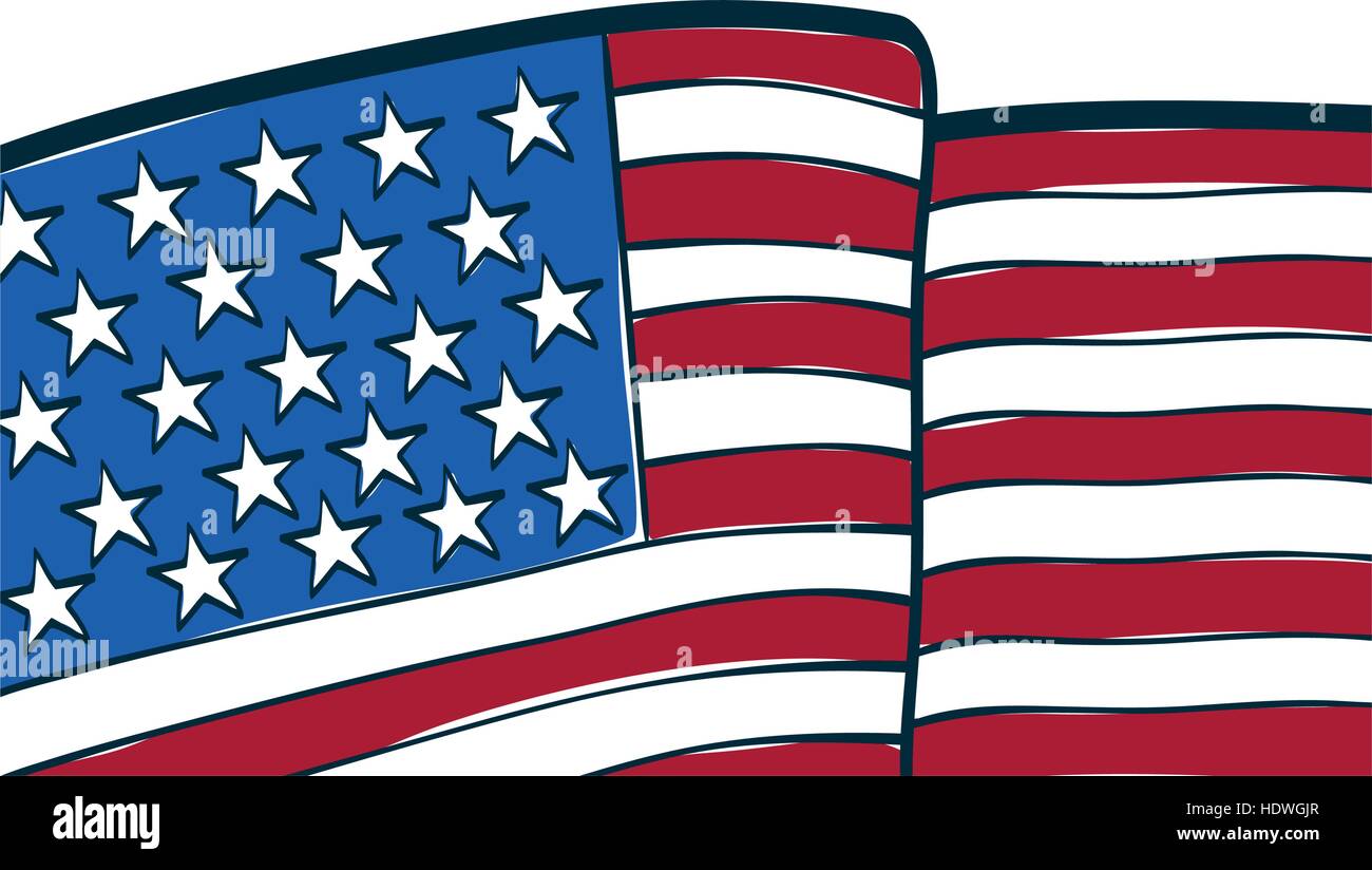USA flag emblem icon vector illustration graphic design Stock Vector ...