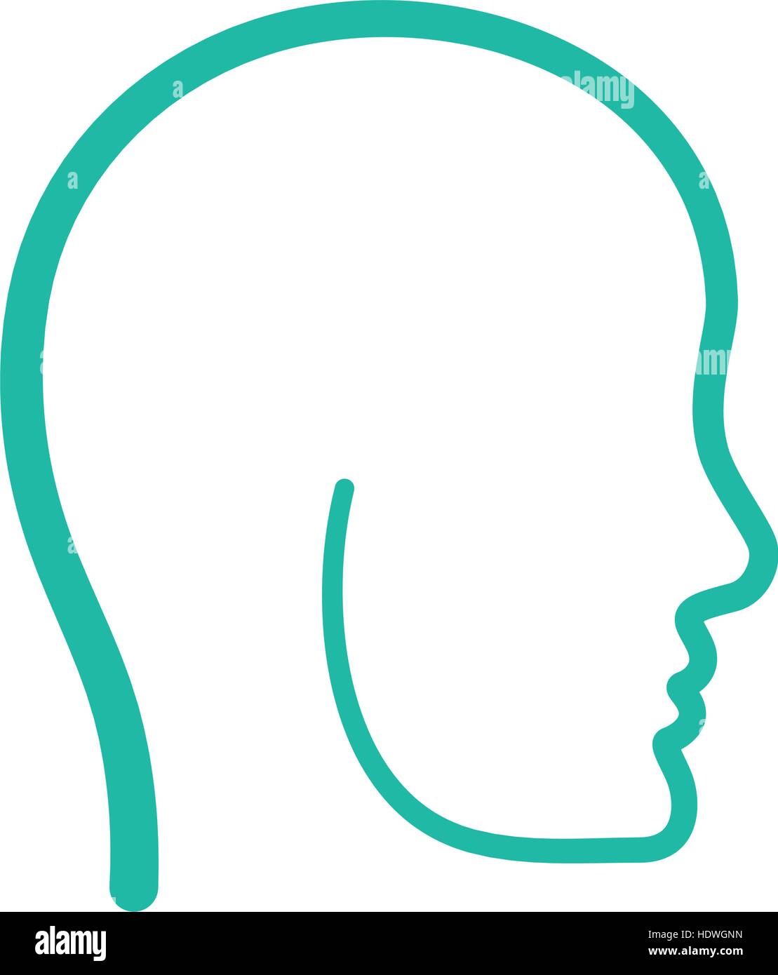 Human head silhouette icon vector illustration graphic design Stock ...