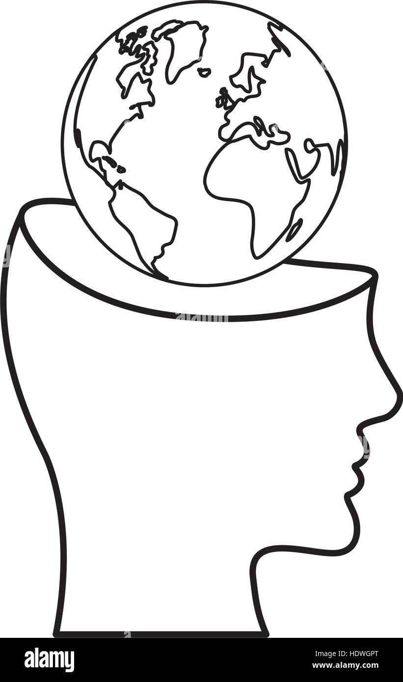 Human head silhouette icon vector illustration graphic design Stock ...
