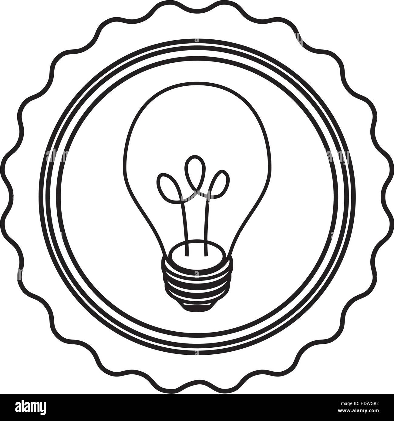 Isolated bulb light icon vector illustration graphic design Stock ...