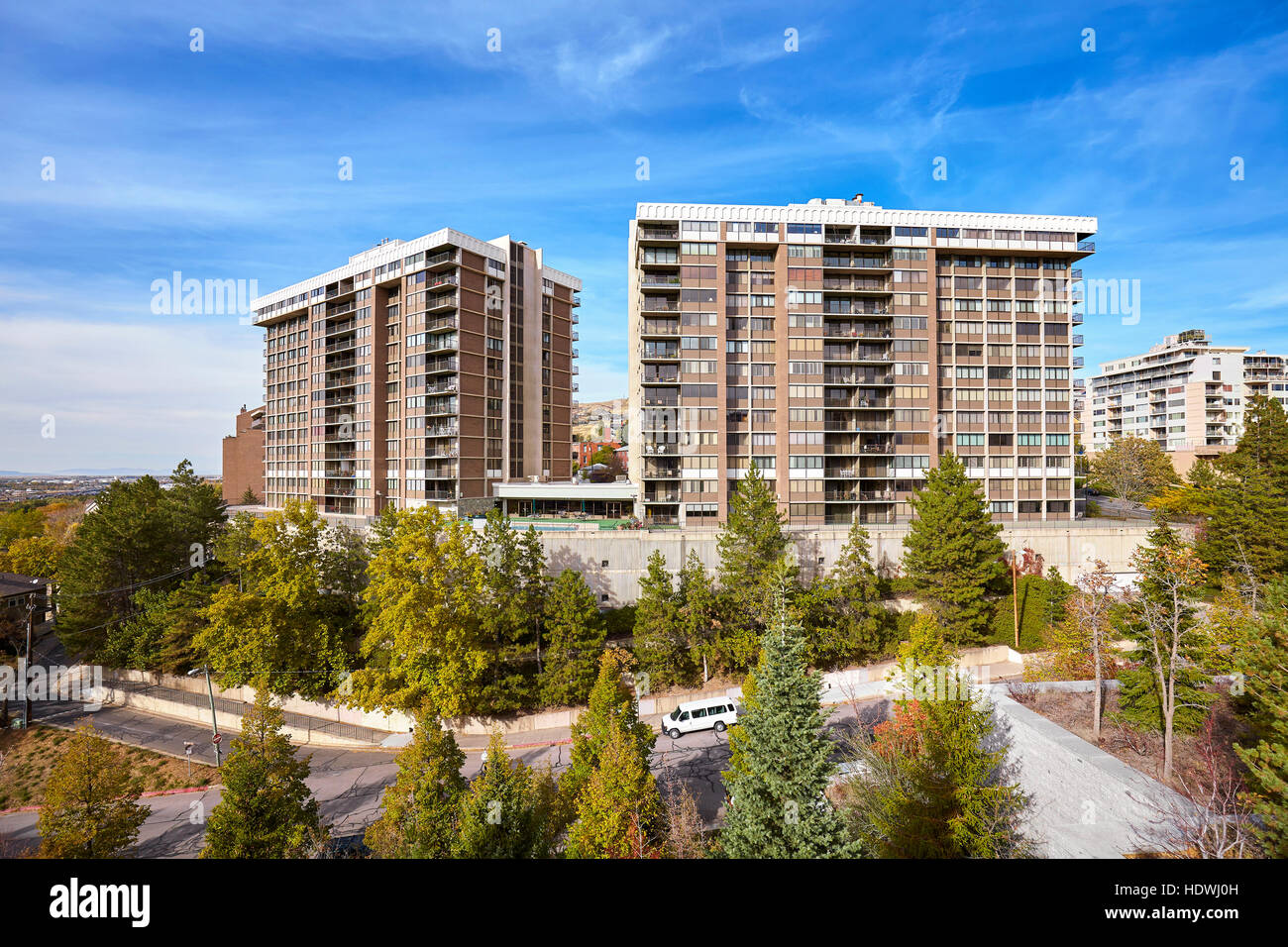 Salt Lake City residential area, Utah, USA. Stock Photo