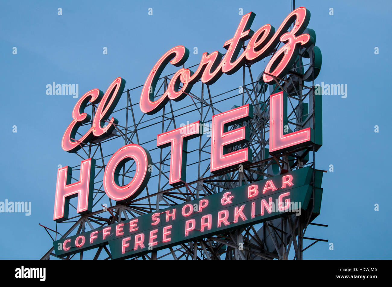 El Cortez historic neon blade sign photo 2
